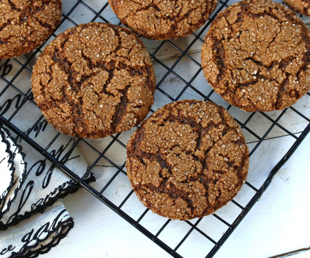 Ginger Molasses Spelt Cookies
