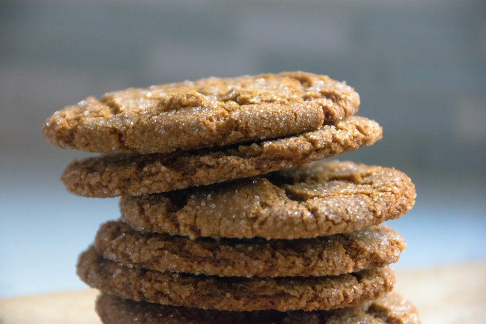 Ginger Molasses Spelt Cookies